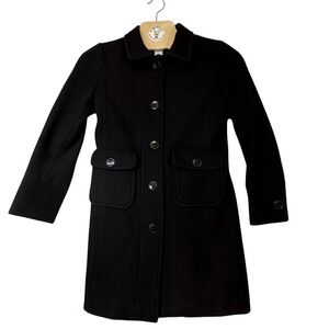 GAP‎ Women's Wool Blend Black Button Front Coat XS – Classic Winter Jacket